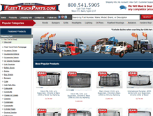 Tablet Screenshot of fleettruckparts.com